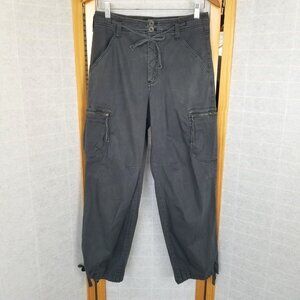 Anthropologie Pilcro Utility Cargo Pants The Hiker Gray Size 27 Ankle Tie